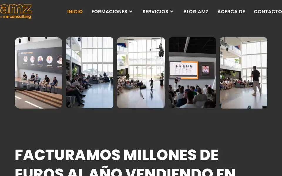 Screenshot of amzconsulting.es