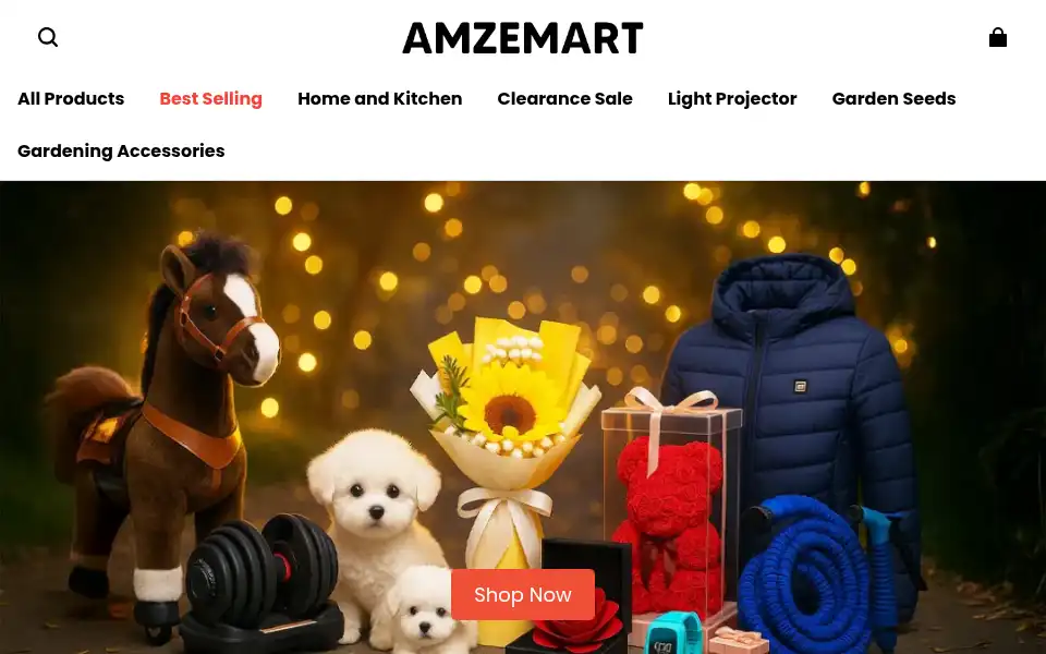 Screenshot of amzemart.com