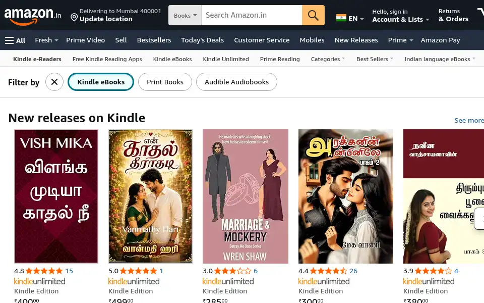 Screenshot of amzn.in