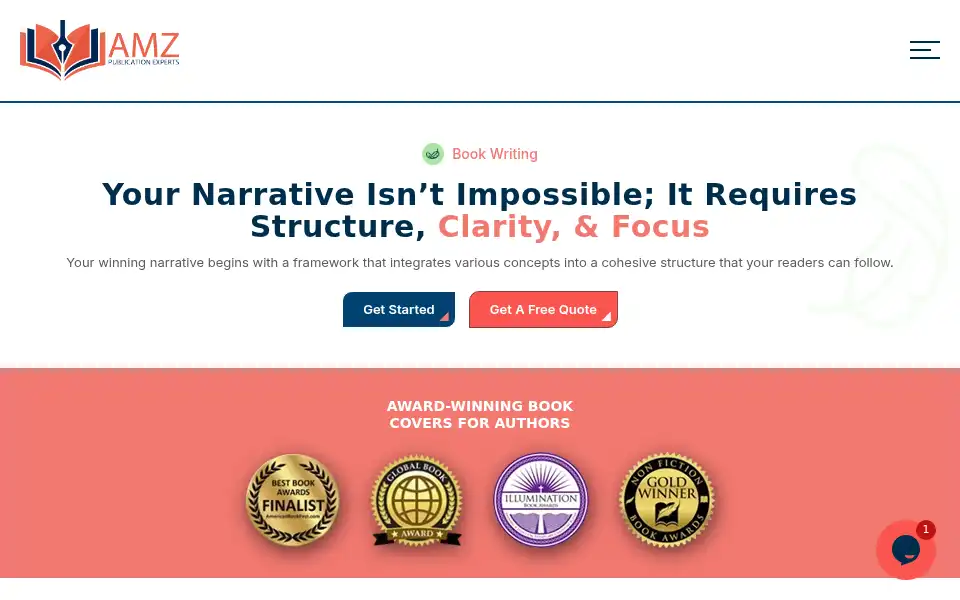 Screenshot of amzpublicationexperts.com