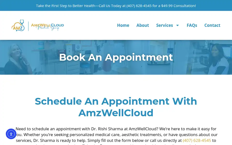 Screenshot of amzwellcloud.com