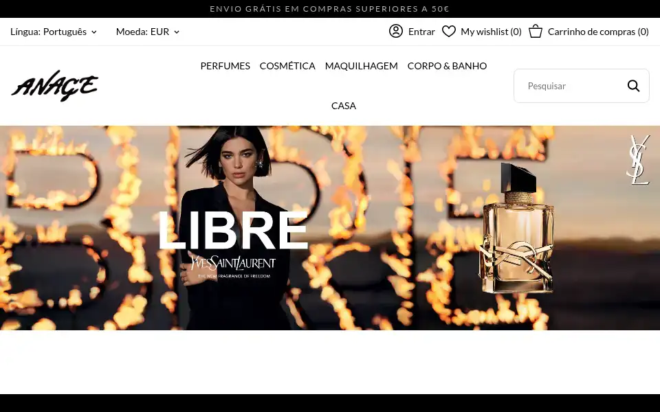 Screenshot of anage.eu