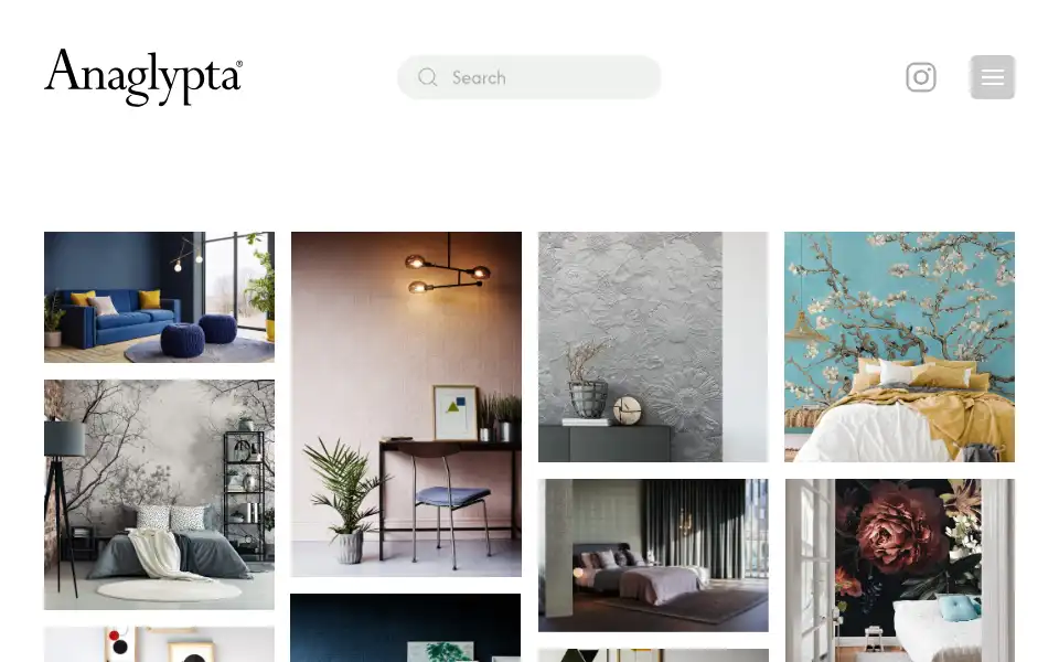 Screenshot of anaglypta.co.uk