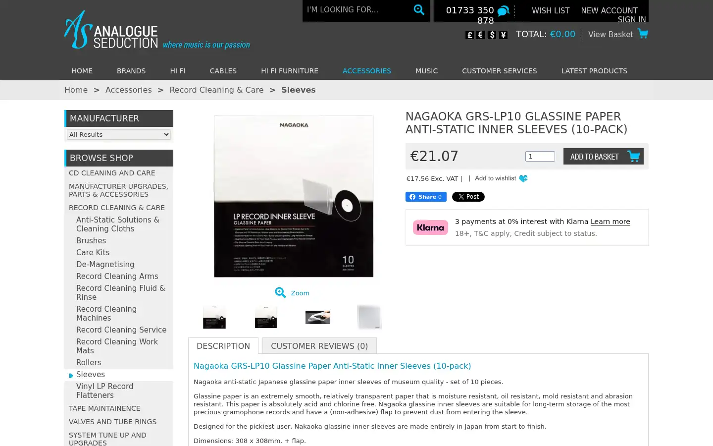 Screenshot of analogueseduction.net