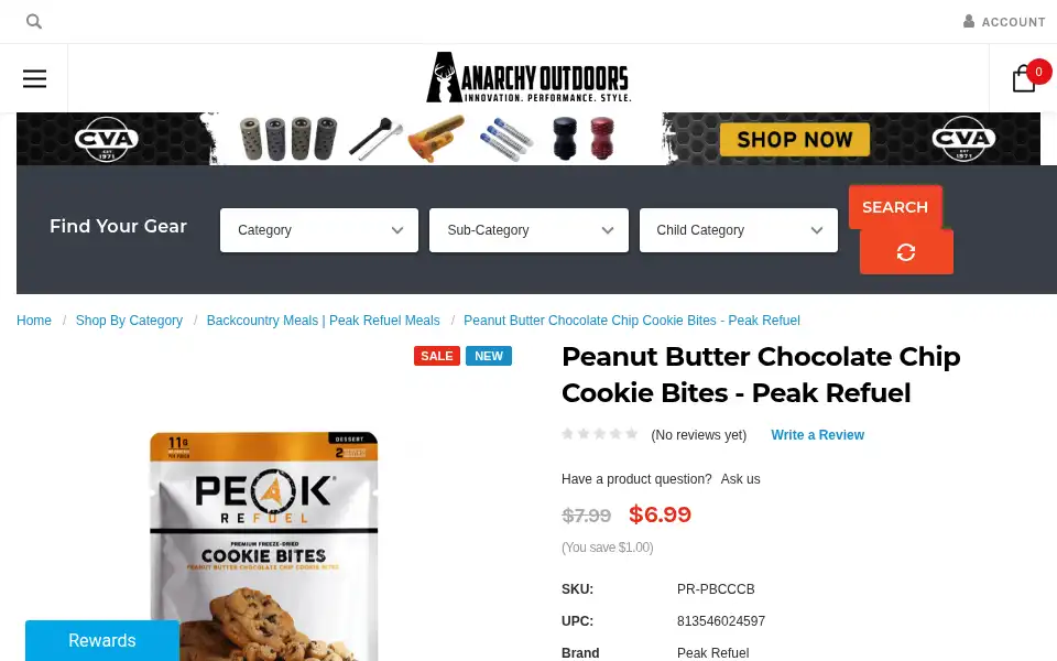 Screenshot of anarchyoutdoors.com