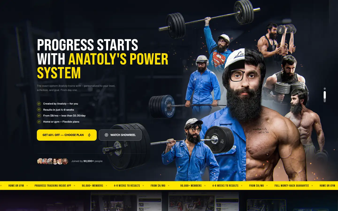 Screenshot of anatolyfit.com