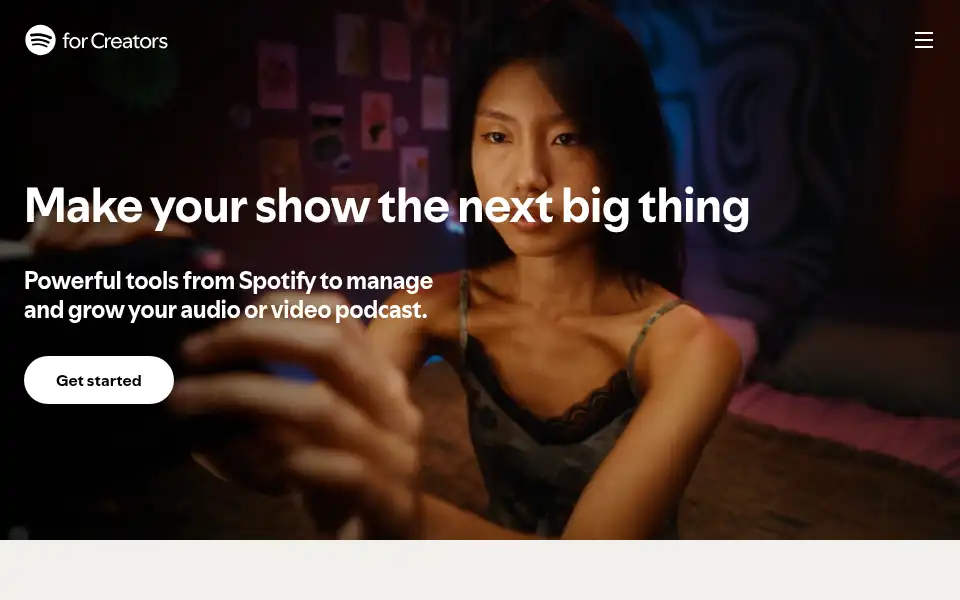 Screenshot of anchor.fm