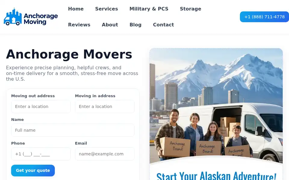 Screenshot of anchoragemoving.net