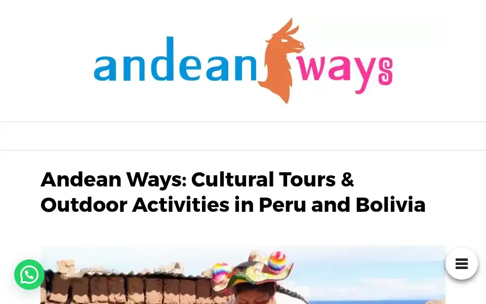 Screenshot of andeanways.com