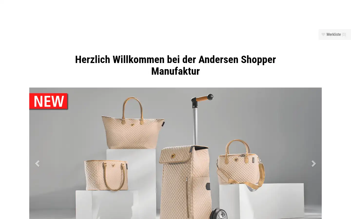 Screenshot of andersen-shopper.de