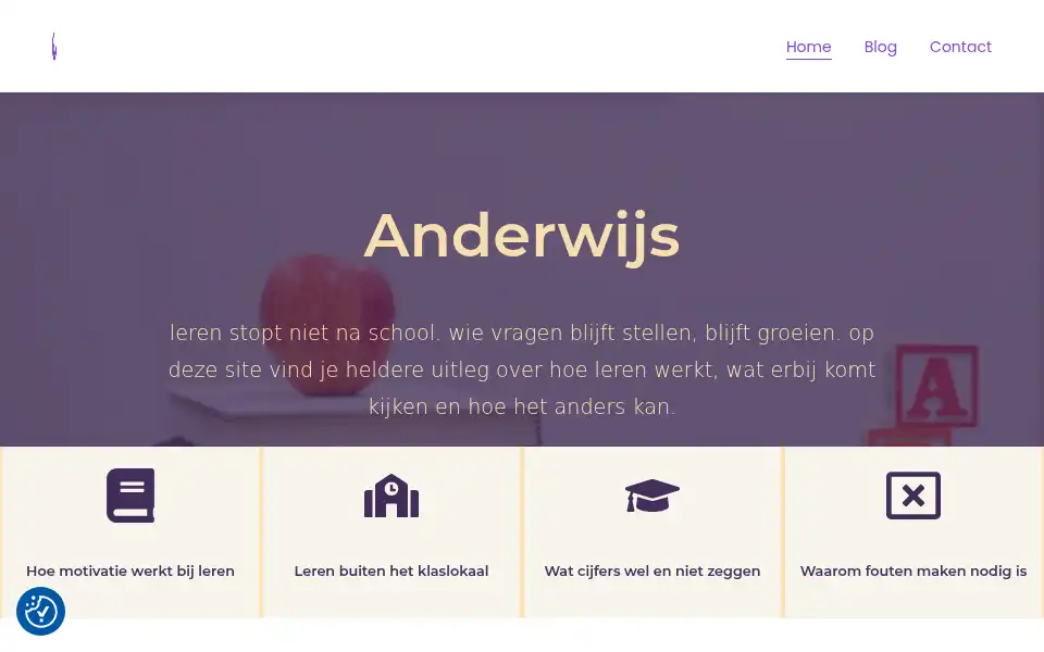 Screenshot of anderwijs.nl