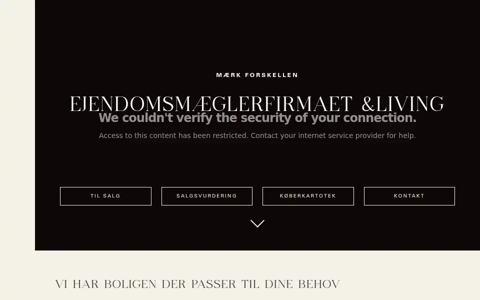 Screenshot of andliving.dk