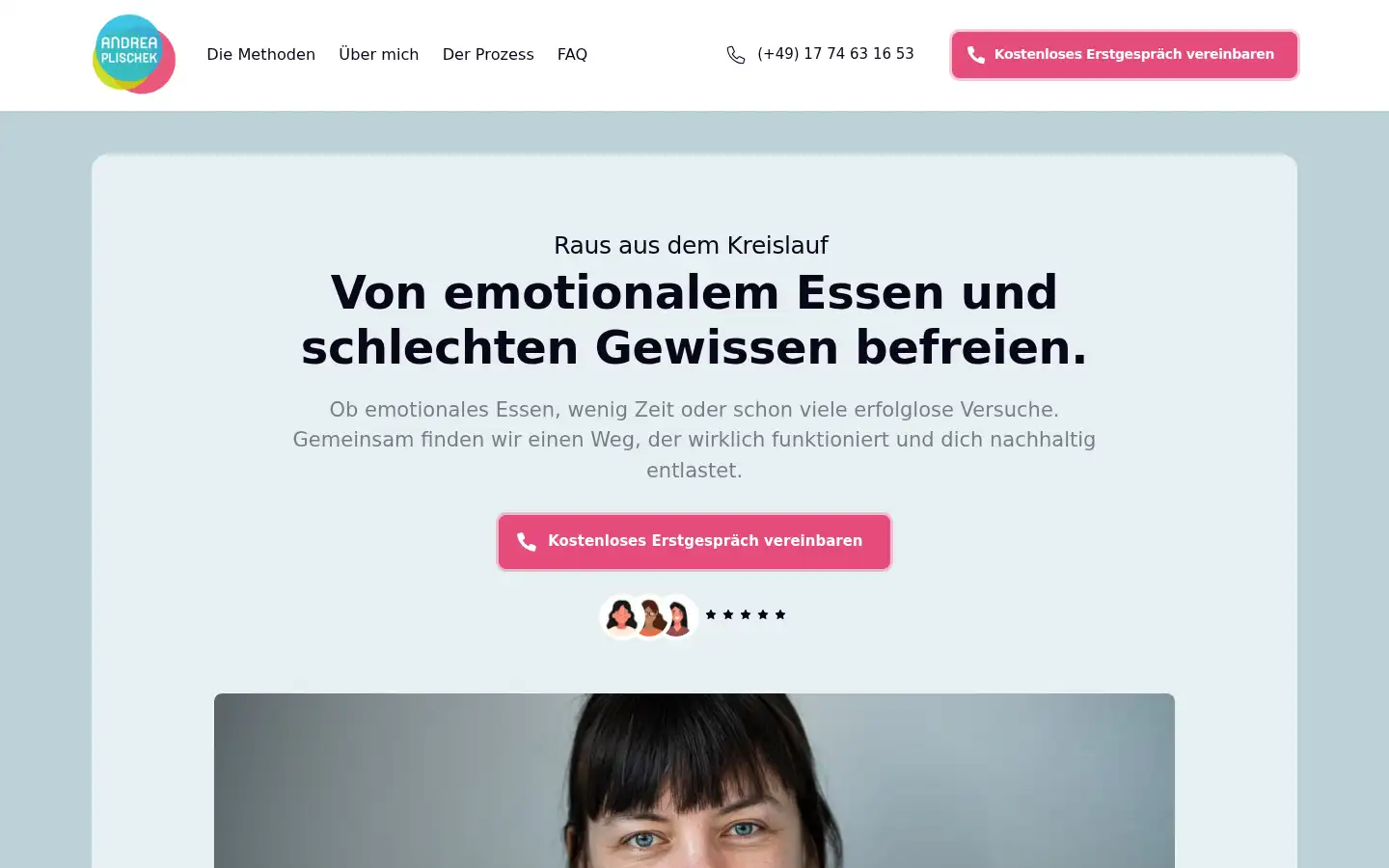 Screenshot of andrea-coaching.de