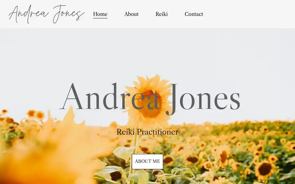 Screenshot of andrea-jones.com