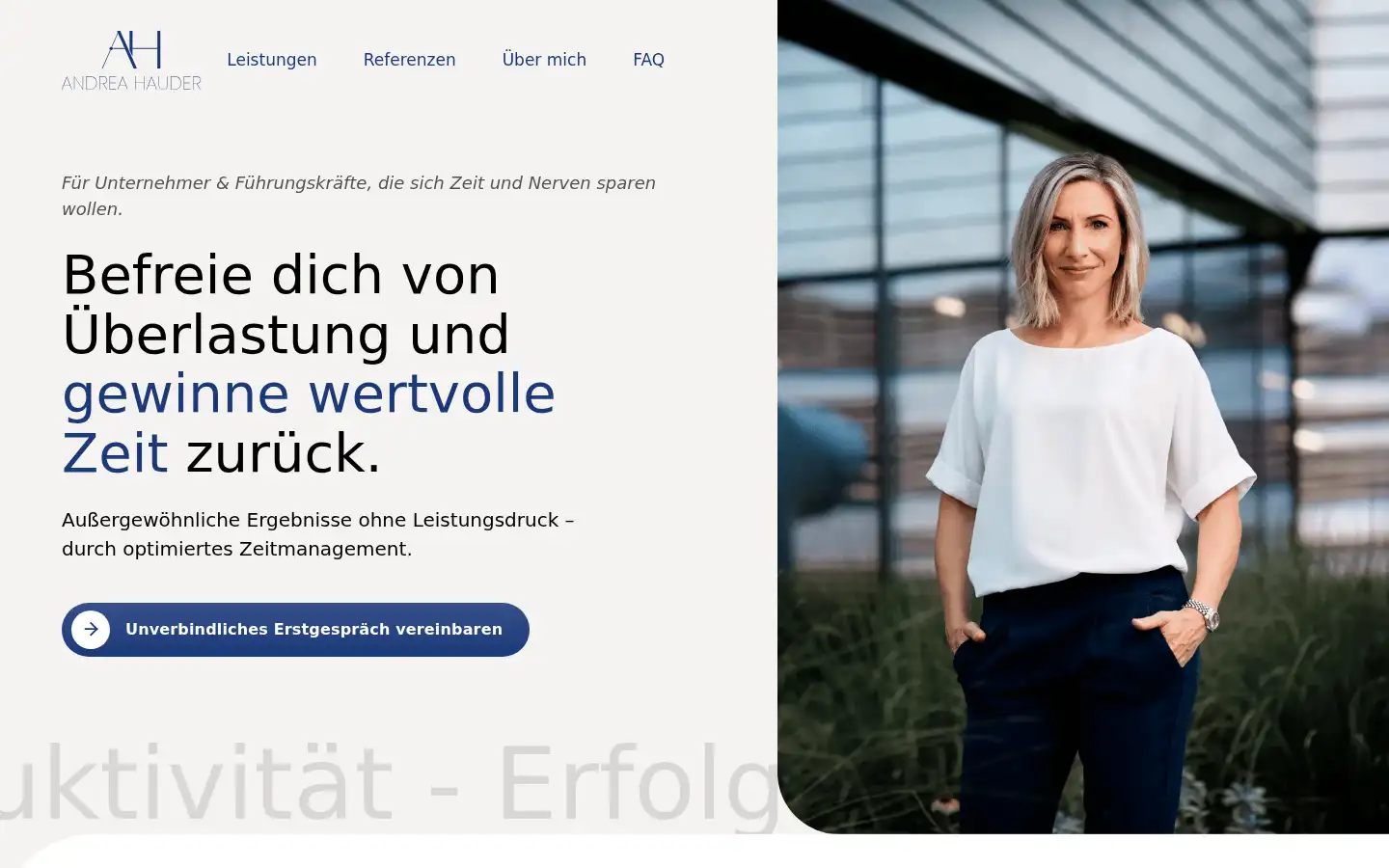 Screenshot of andreahauder.com