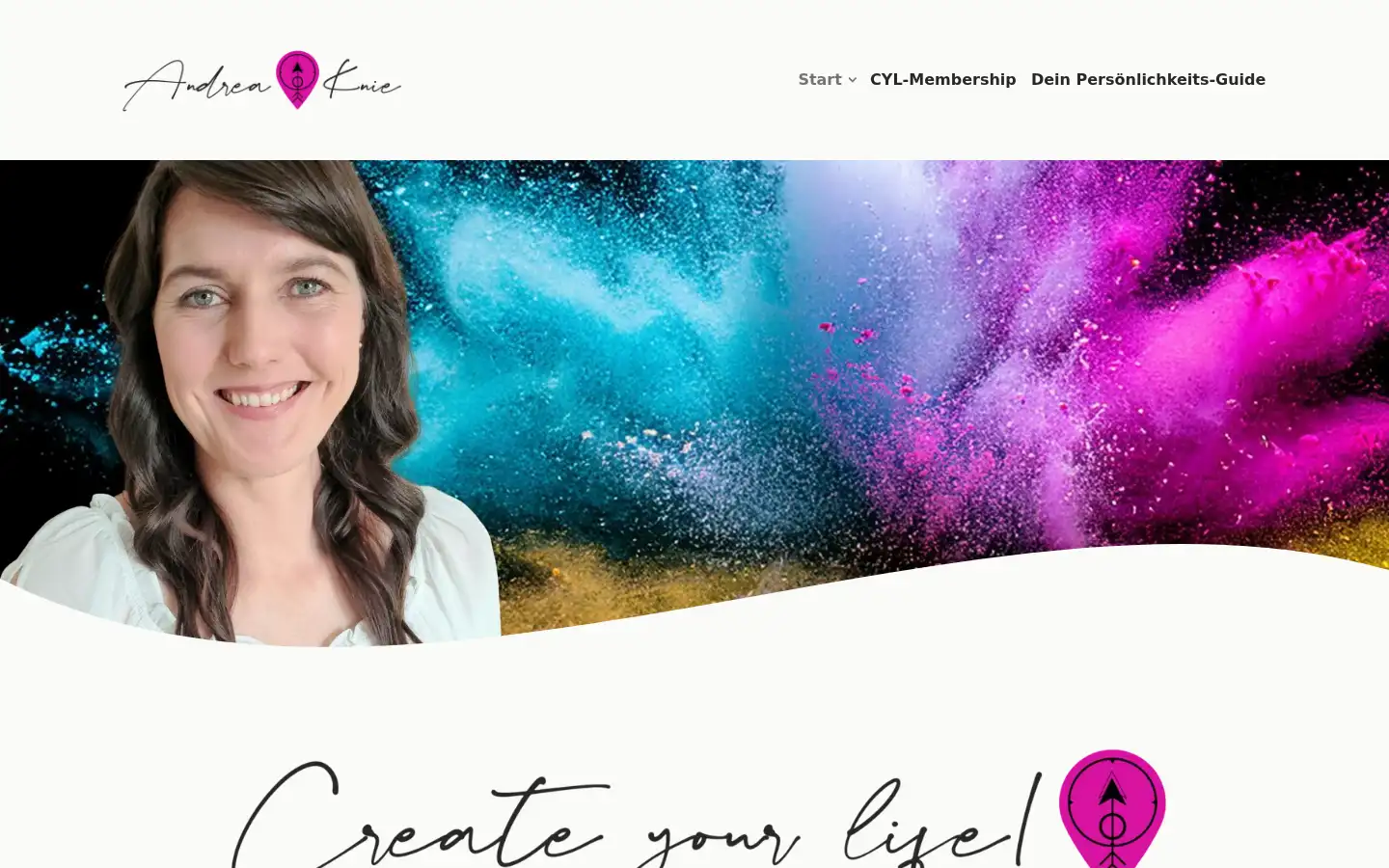 Screenshot of andreaknie.de