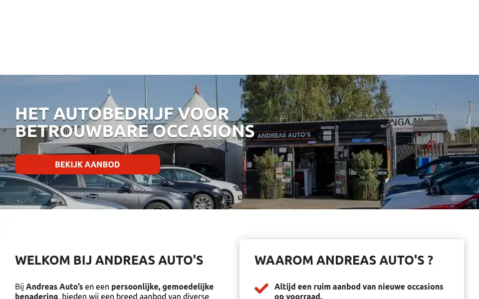 Screenshot of andreasautos.nl