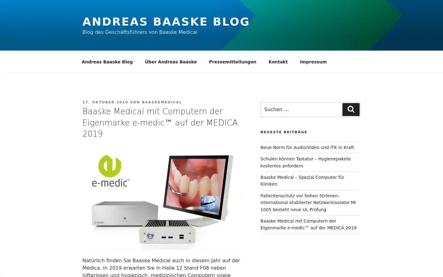 Screenshot of andreasbaaske.de