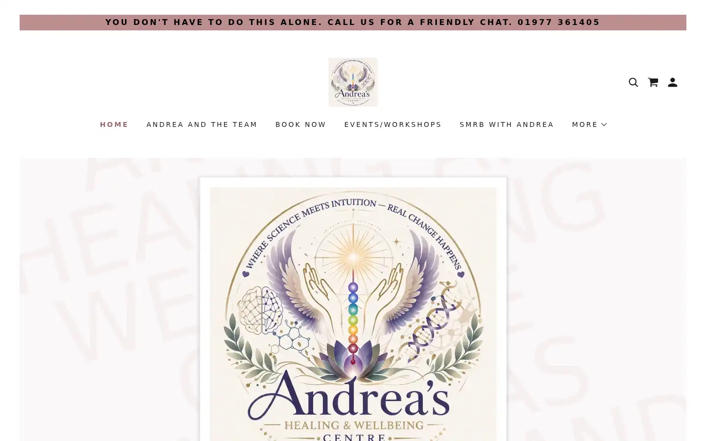 Screenshot of andreashealingandwellbeingcentre.co.uk