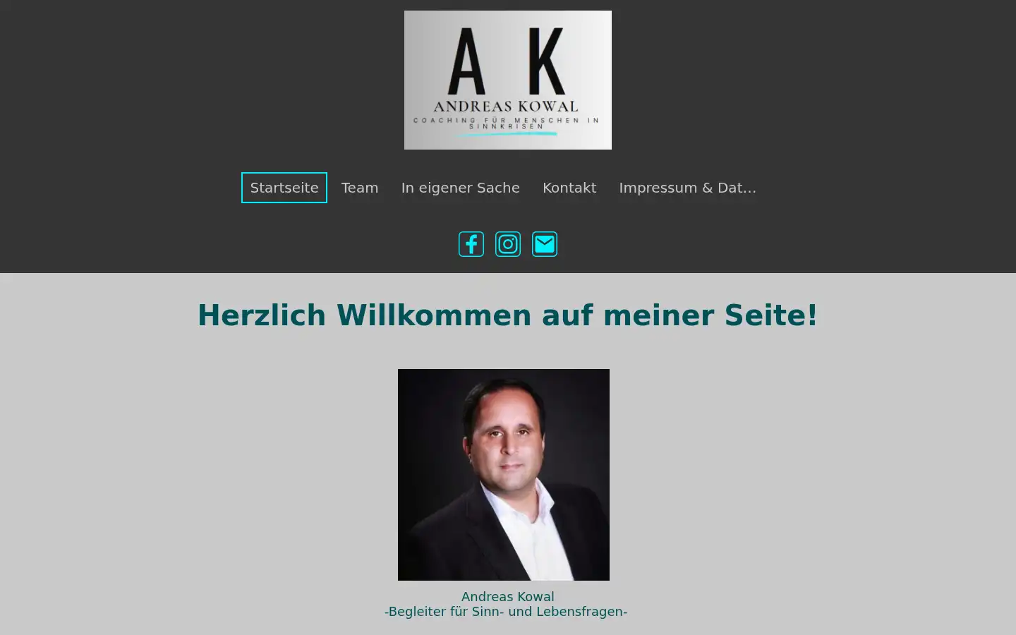 Screenshot of andreaskowal-coaching.de