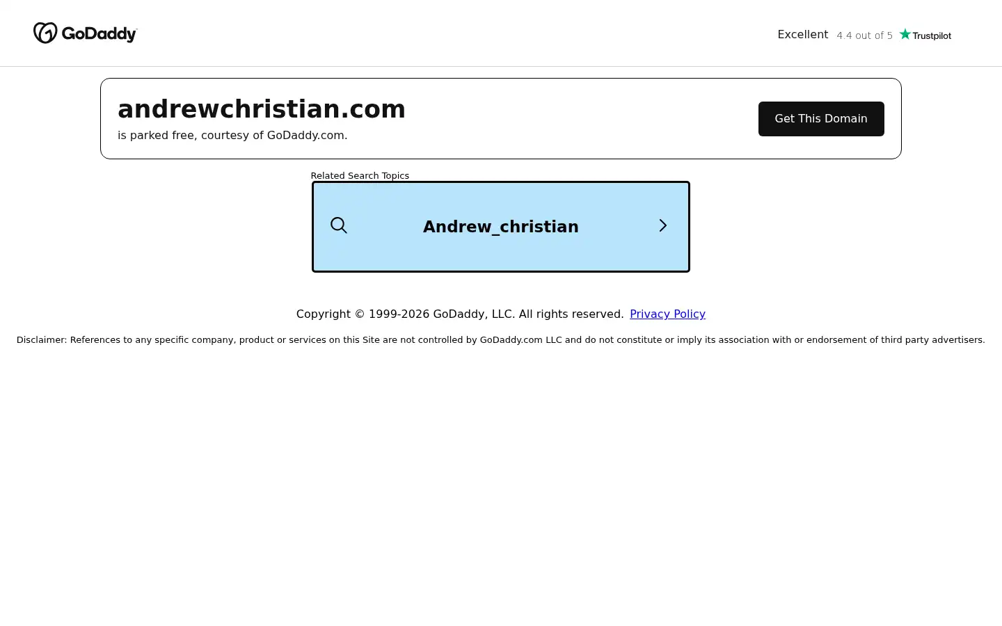Screenshot of andrewchristian.com