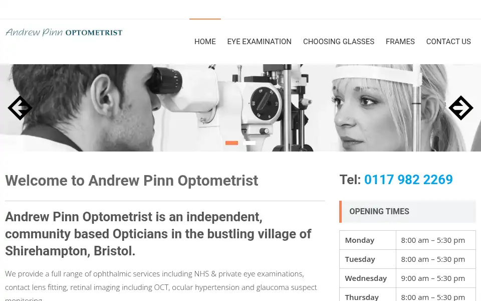 Screenshot of andrewpinn.co.uk
