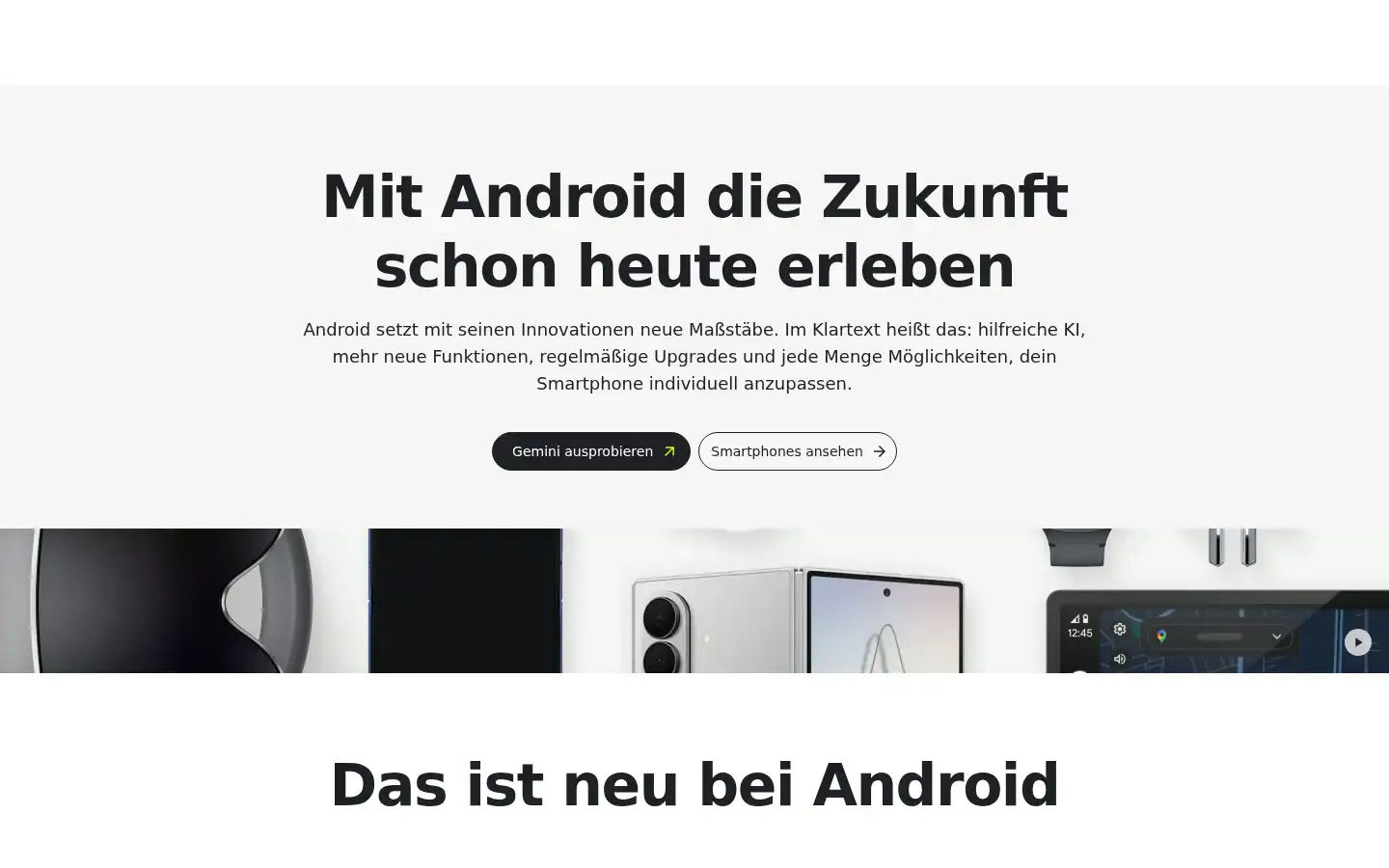 Screenshot of android.com