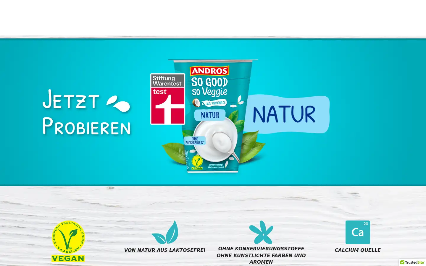 Screenshot of androssogoodsoveggie.de