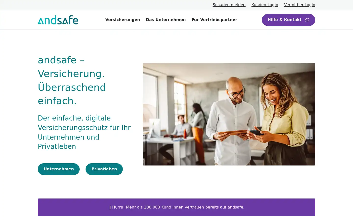 Screenshot of andsafe.de