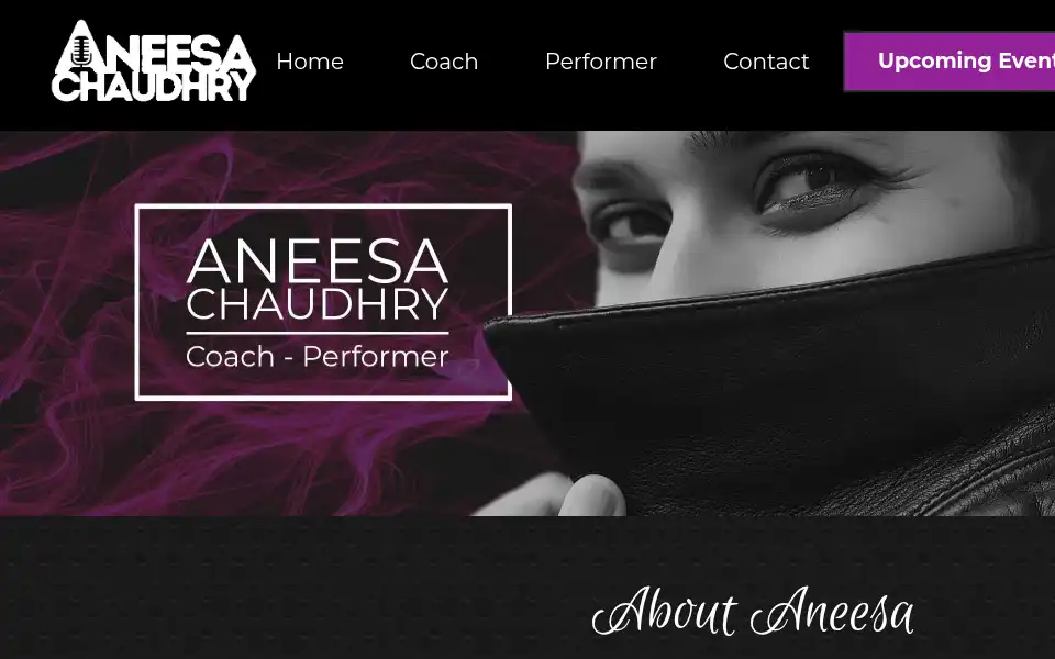 Screenshot of aneesachaudhry.com