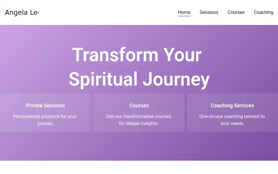 Screenshot of angelalee.org