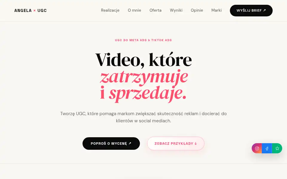 Screenshot of angelikapiznalugc.pl