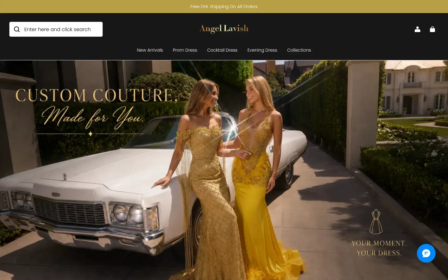 Screenshot of angellavish.com