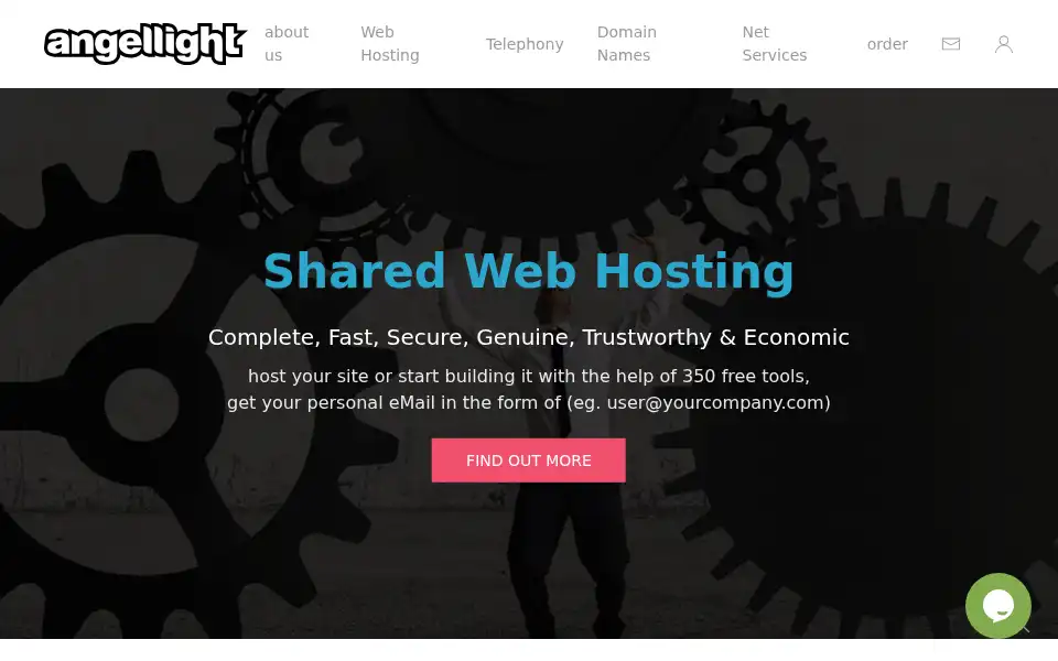 Screenshot of angellight.com