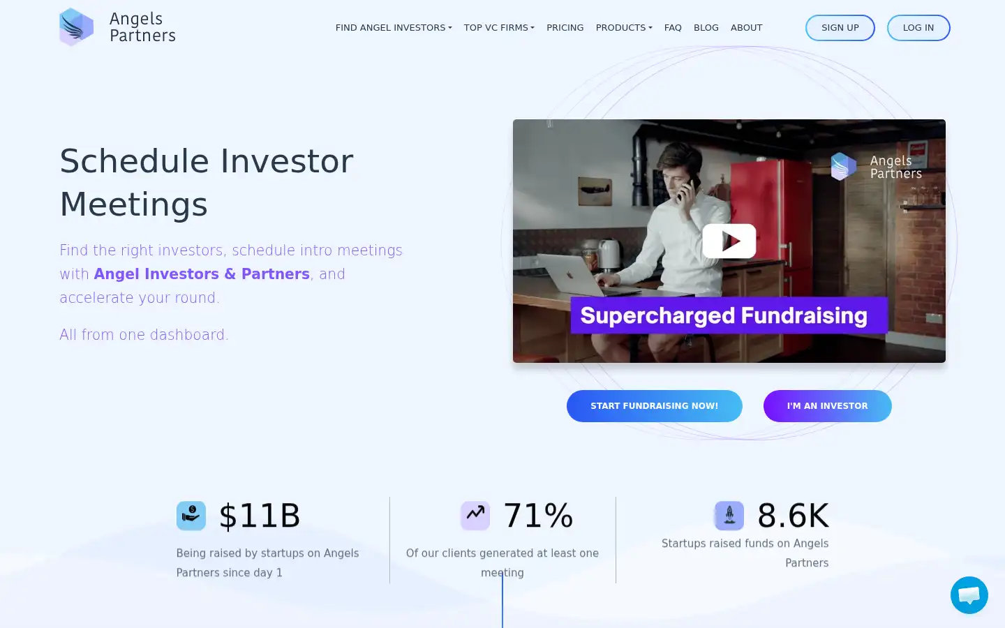 Screenshot of angelspartners.com