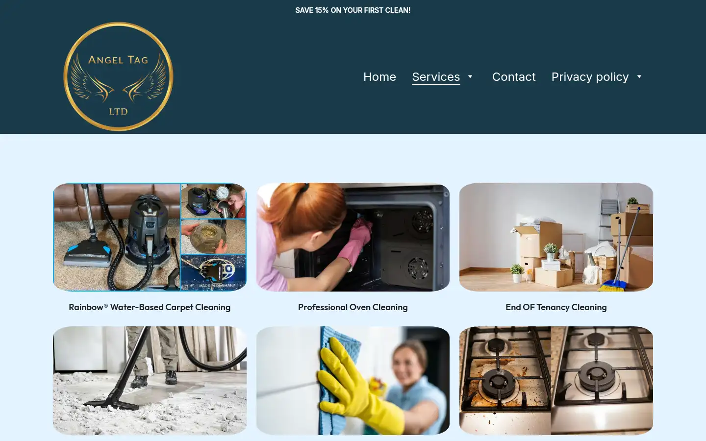 Screenshot of angeltag.co.uk