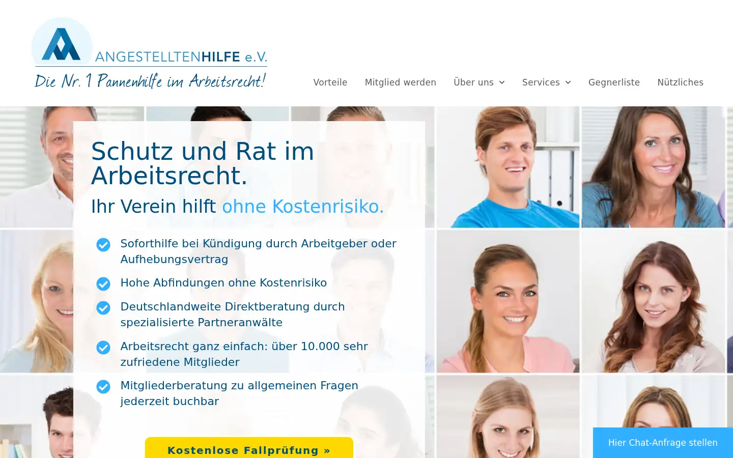 Screenshot of angestelltenhilfe.de