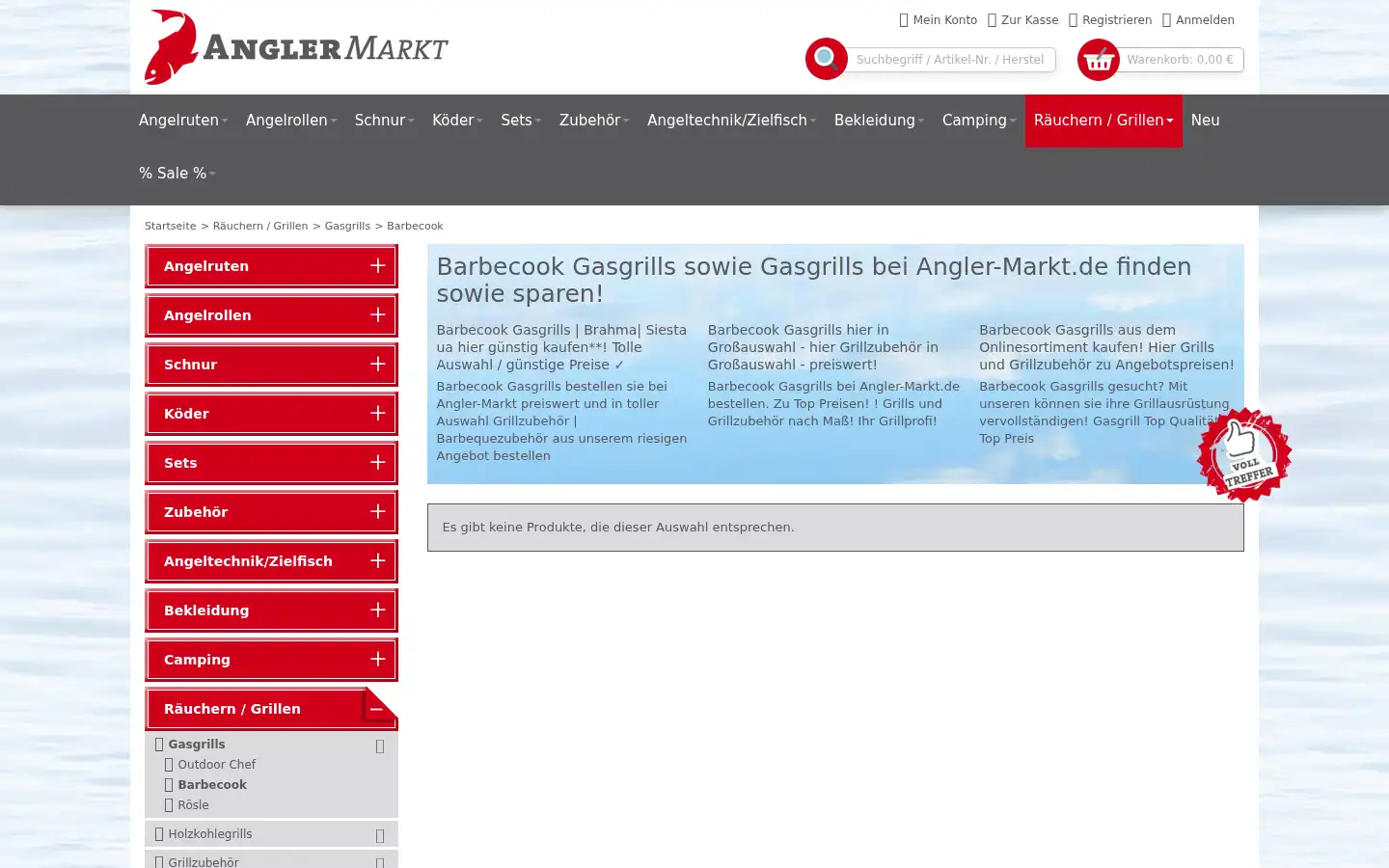 Screenshot of angler-markt.de