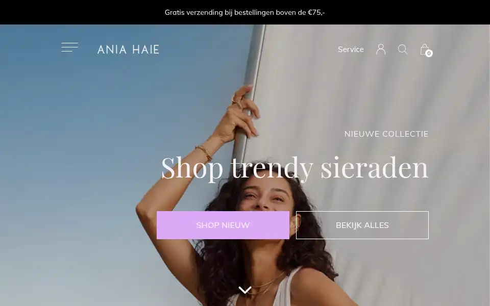 Screenshot of aniahaie.nl
