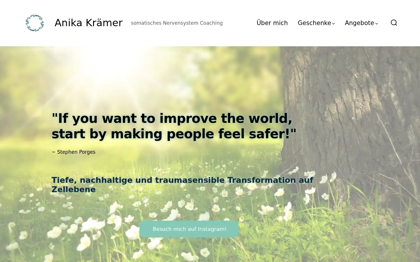 Screenshot of anika-kraemer.de