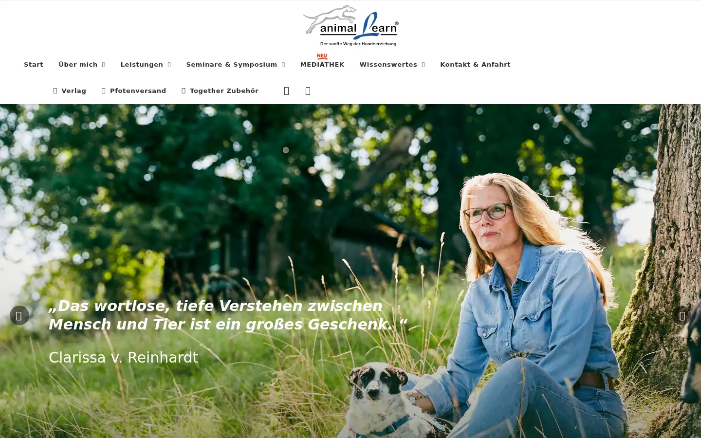 Screenshot of animal-learn.de