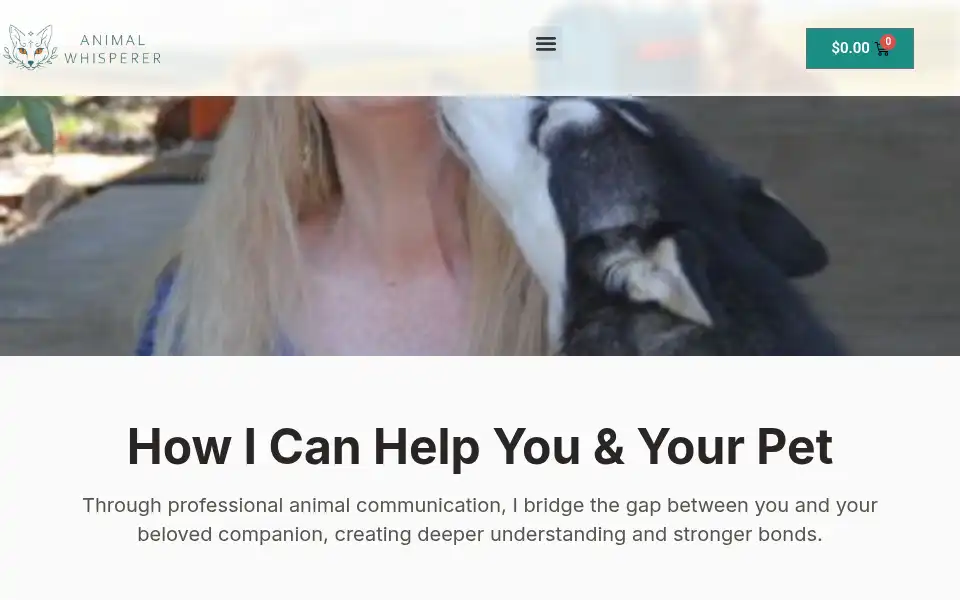 Screenshot of animalwhisperer.net