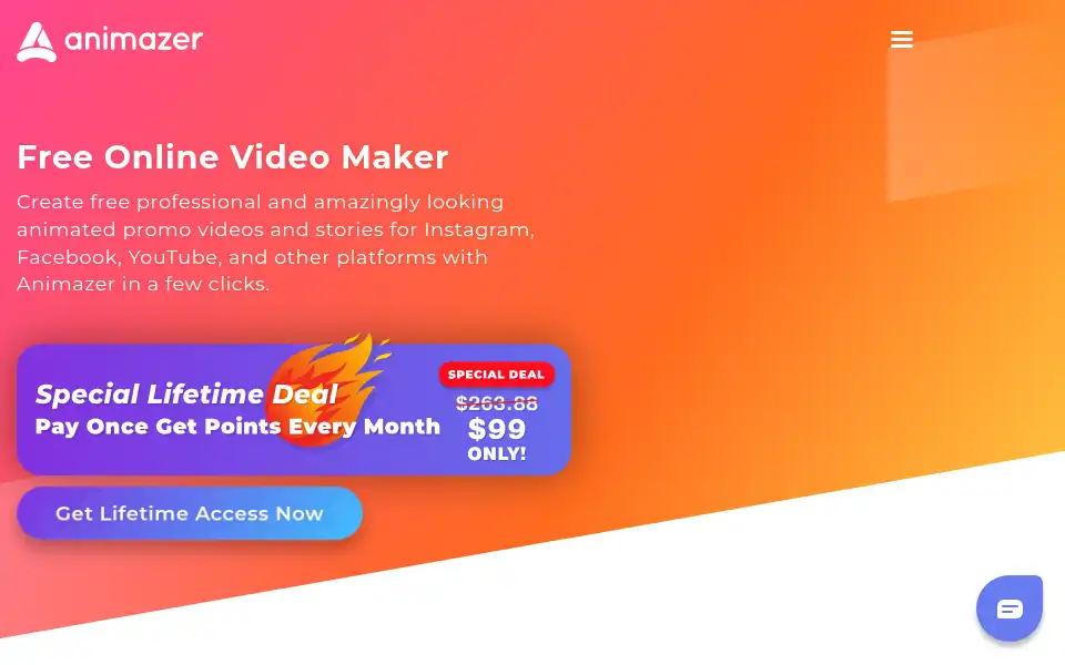 Screenshot of animazer.com