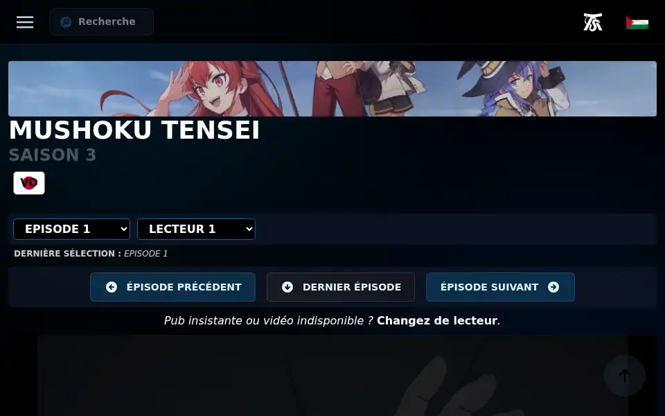 Screenshot of anime-sama.to