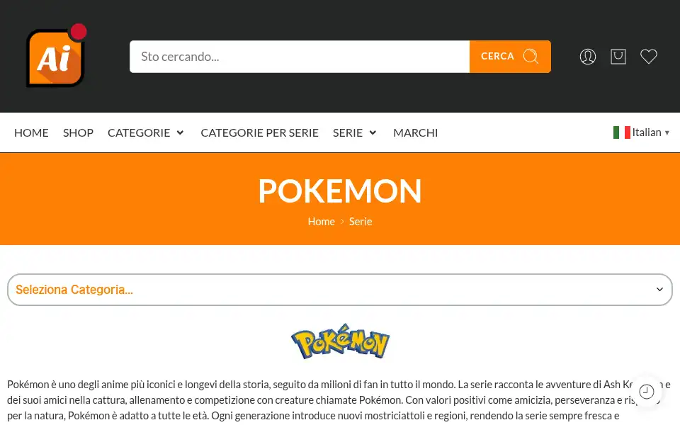 Screenshot of animeimport.it