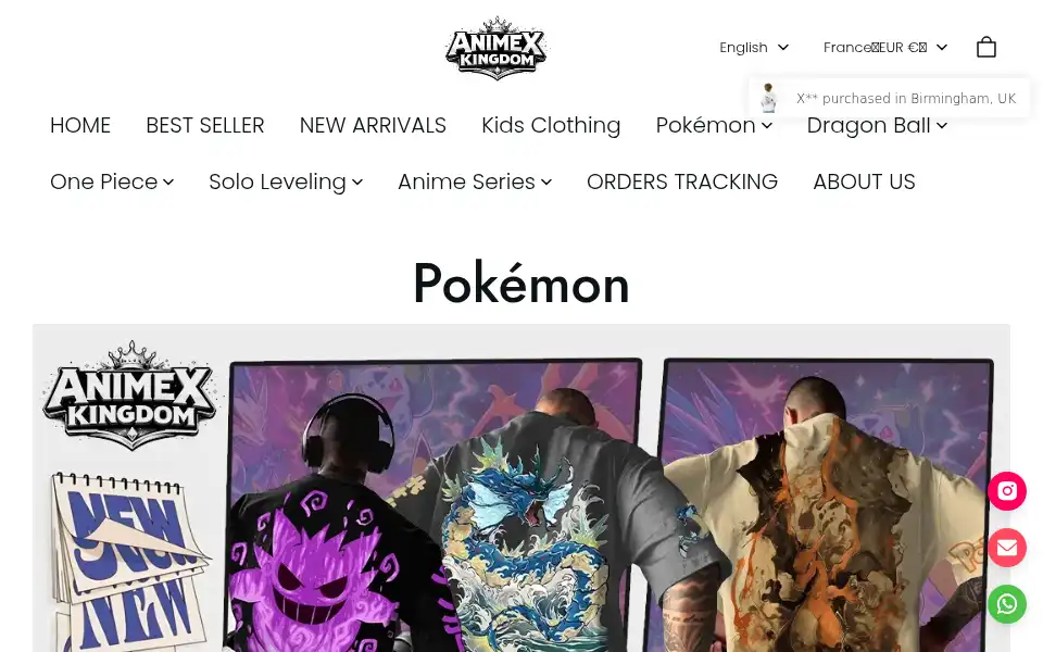 Screenshot of animexkingdom.com