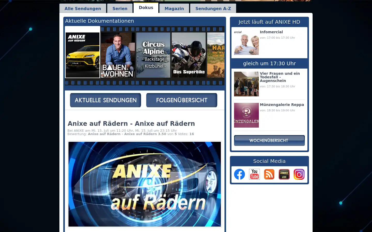 Screenshot of anixehd.tv