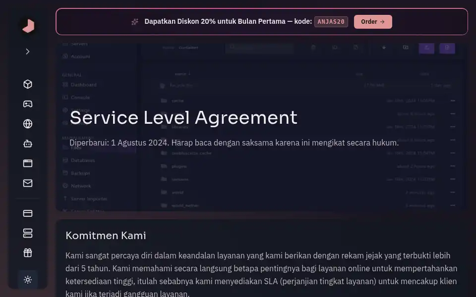 Screenshot of anjas.id