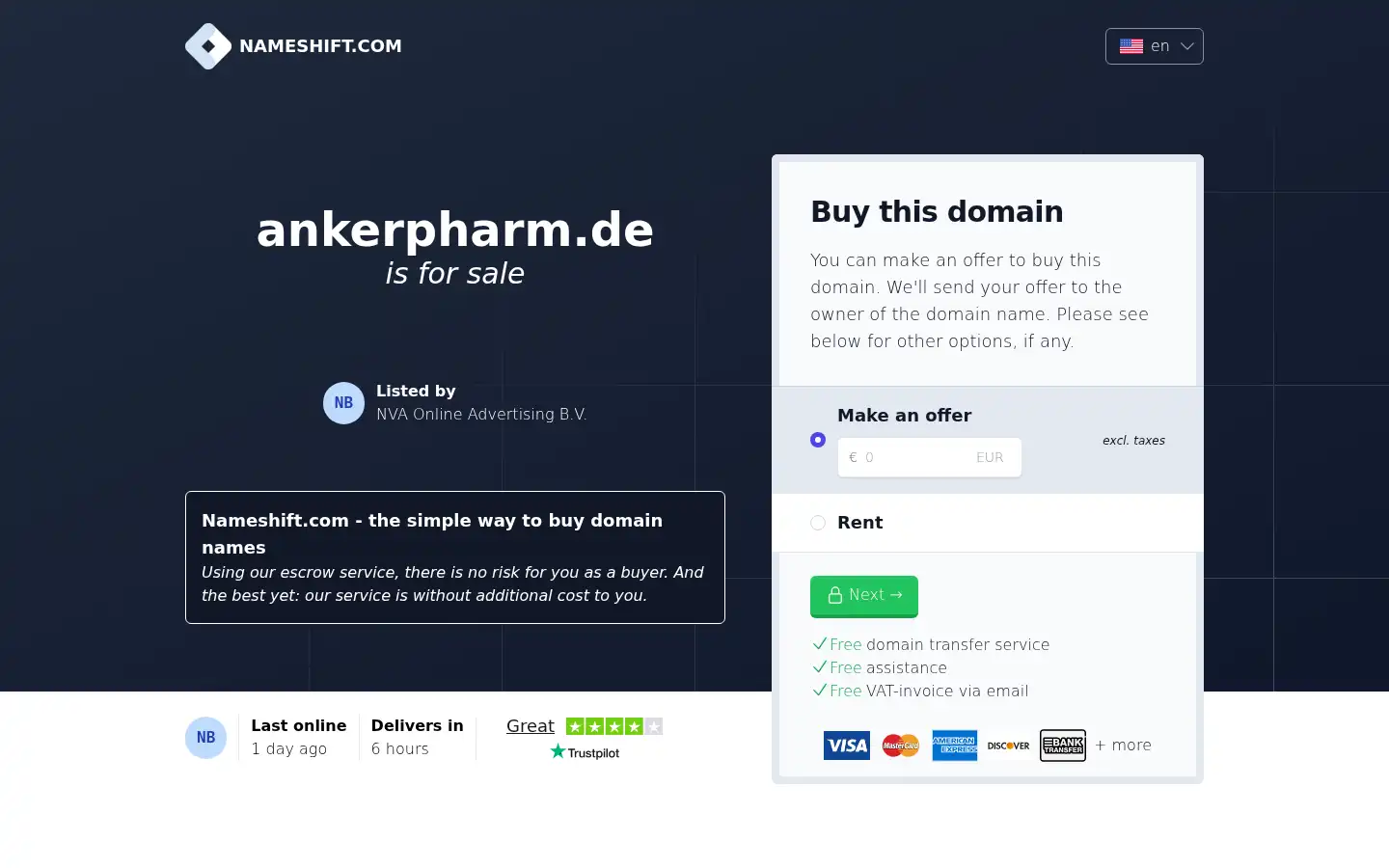 Screenshot of ankerpharm.de