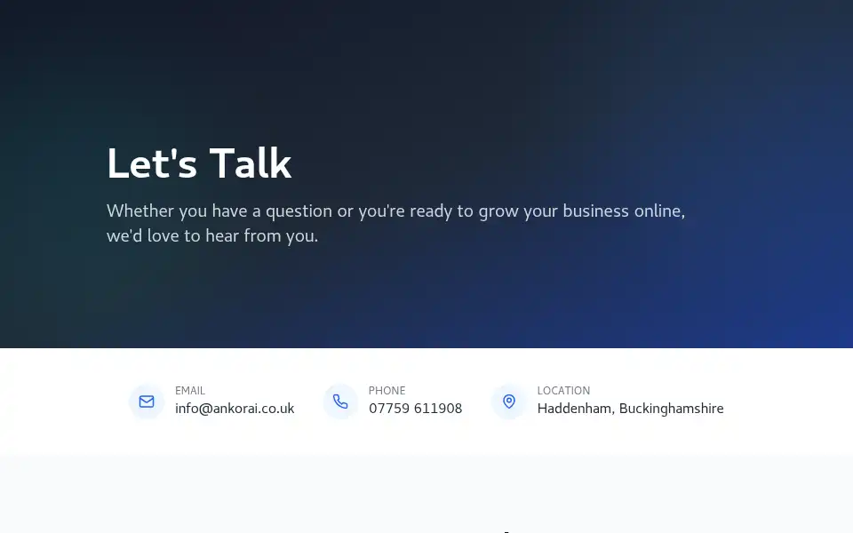 Screenshot of ankorai.co.uk